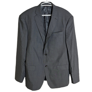 Michael Kors Wool Blazer Gray Sport Coat Two Button Classic Preppy Old Money Biz